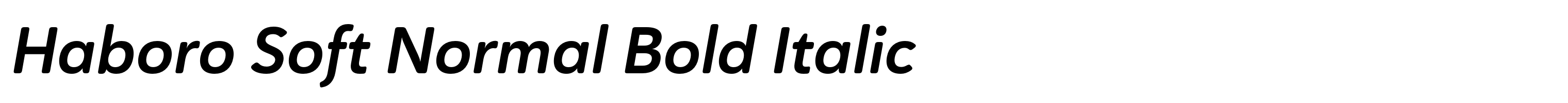 Haboro Soft Normal Bold Italic
